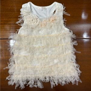 Baby Sara tank top shirt tee sleeveless size 6 ruffles #891